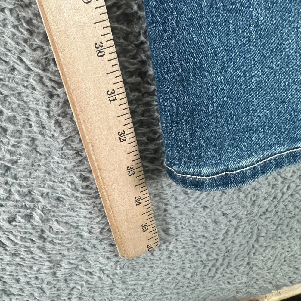 True Religion Ricky Jeans Men 38x34 Blue Cotton Denim Straight Relaxed Fit Faded